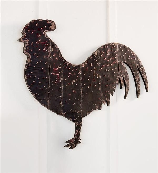 Recycled Metal Handmade Rooster Wall Art | Gifts $25 – $50 In Metal Rooster Wall Decor (View 2 of 20)