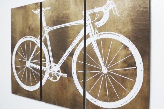 Road Bike / Street Bike Wall Art / Bicycle Screen Print / For Bike Wall Art (View 10 of 20)
