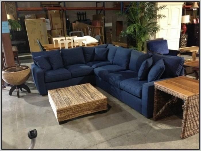 Royal Blue Sectional Sofa. Interior Leather Reclining Sofa Modern With Regard To Blue Denim Sofas (Photo 9 of 20)