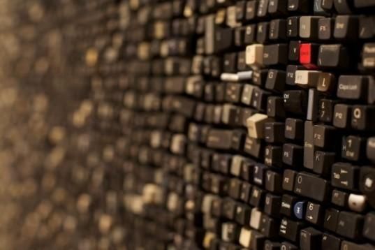Sarah Frost Upcycles Thousands Of Computer Keys Into Qwerty Wall With Computer Wall Art (Photo 20 of 20)