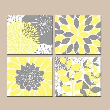 Shop Gray And Yellow Bathroom Wall Art On Wanelo With Regard To Yellow And Grey Wall Art (View 3 of 20)