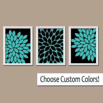 Shop Turquoise Artwork On Wanelo With Turquoise And Black Wall Art (Photo 8 of 20)