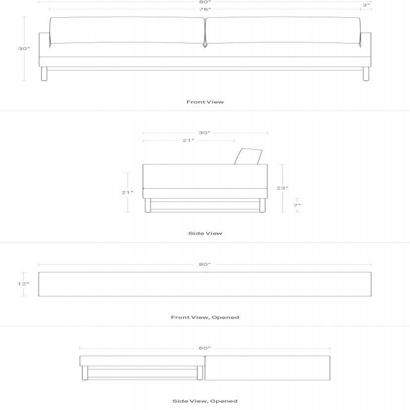 Sleeper Sofa – Diplomat Convertible Sofa | Blu Dot In Blu Dot Sleeper Sofas (Photo 8 of 20)