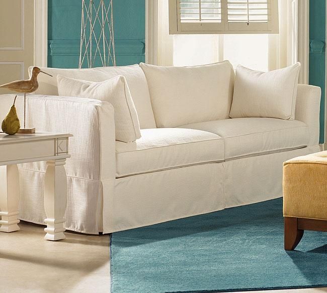 Slipcovered Sleeper Sofas – Slipcovered Sleeper Sectional, White With Sleeper Sofa Slipcovers (Photo 9 of 20)