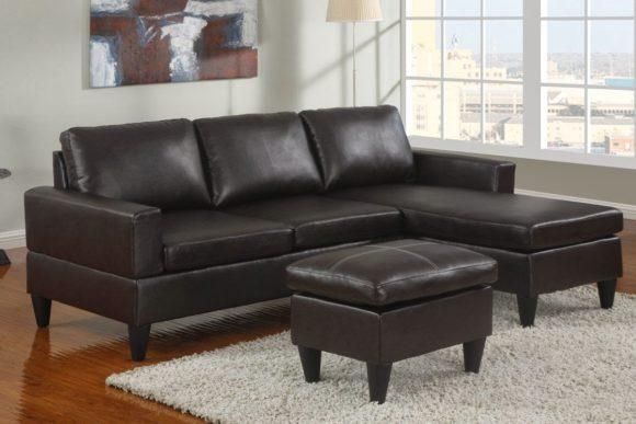 Small Sectional Sofa Small Sectional Sleeper Sofa. For Small Areas In Black Leather Chaise Sofas (Photo 18 of 20)