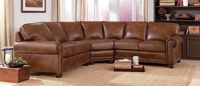 bomber brown leather sofa