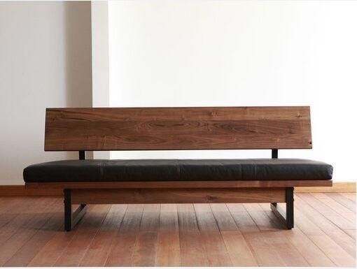 Sofa Bench.modern Wooden Sofa Bench With Padded Seat. . Paris For Bench Style Sofas (Photo 10 of 20)