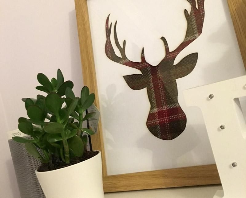 Tartan Stag Wall Art – Turf Creative | Graphic Design Studio In For Stag Wall Art (View 5 of 20)