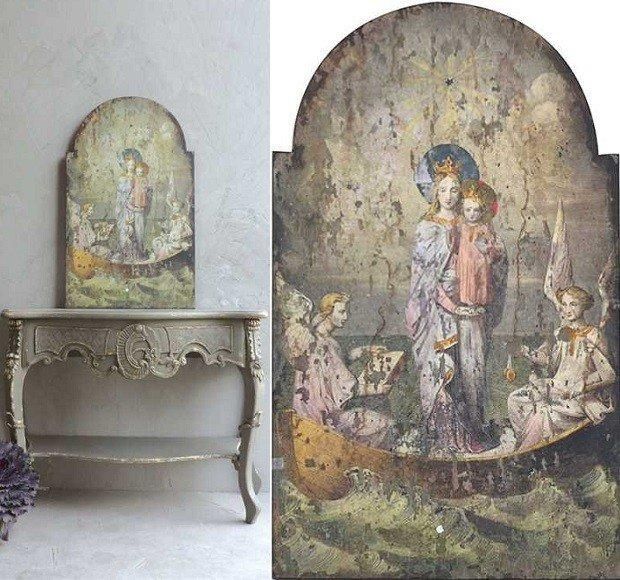 Vintage Style Mary And Angels Wall Art | Antique Farmhouse Within Vintage Style Wall Art (View 16 of 20)