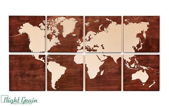 Wall Art Designs: Wooden World Map Wall Art Rustic Wood World Map Pertaining To Wooden World Map Wall Art (Photo 17 of 20)