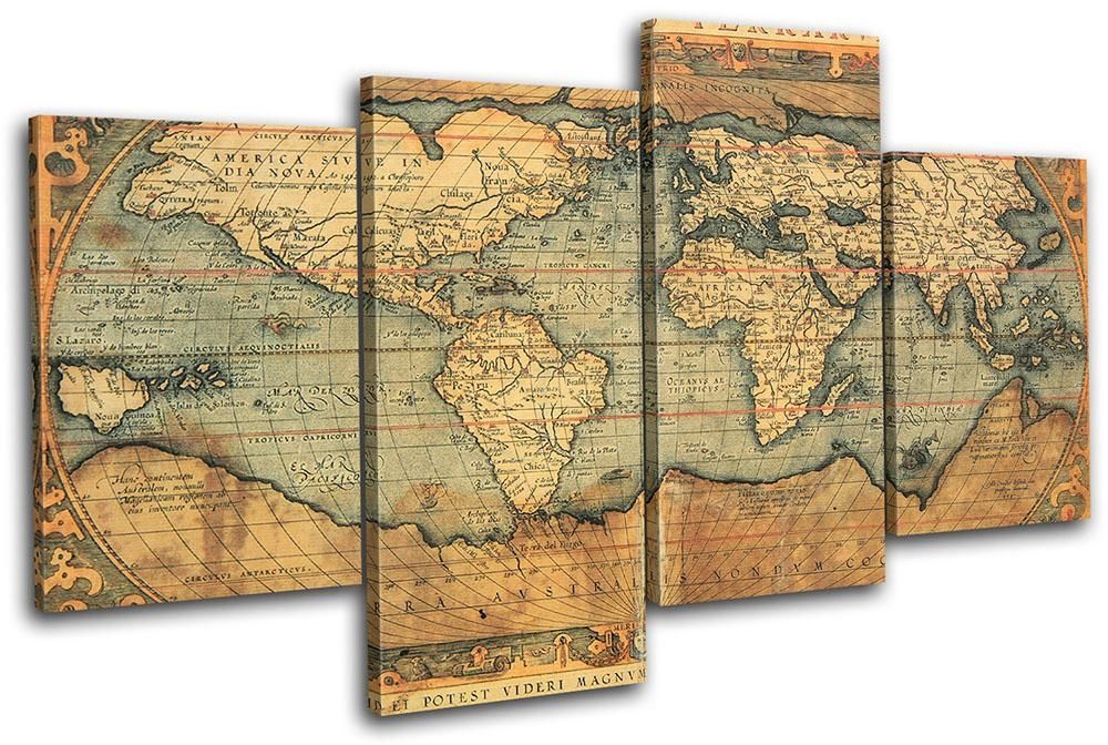 Wall Art Designs: World Framed Wall Art Maps Canvas United States Intended For Us Map Wall Art (View 18 of 20)