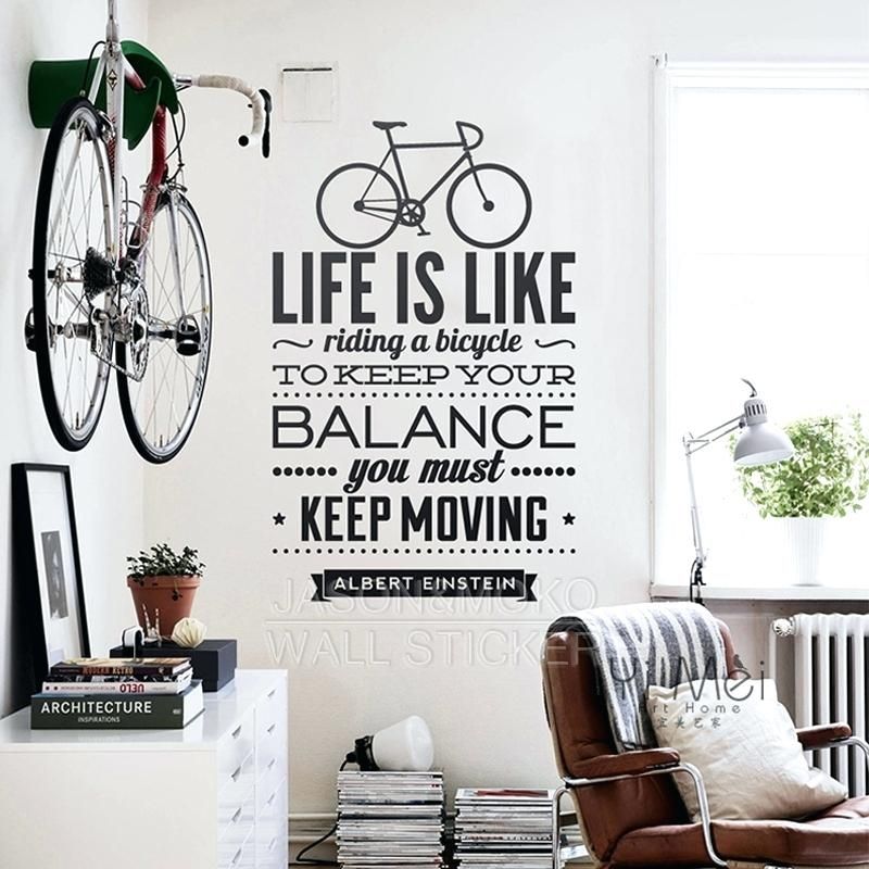 Wall Art ~ French Bicycle Canvas Wall Art Life Is Like Riding A Throughout Bike Wall Art (View 17 of 20)