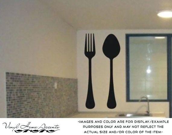 Wall Art ~ Giant Fork And Spoon Wall Art Big Wooden Fork And Spoon For Large Utensil Wall Art (View 18 of 20)