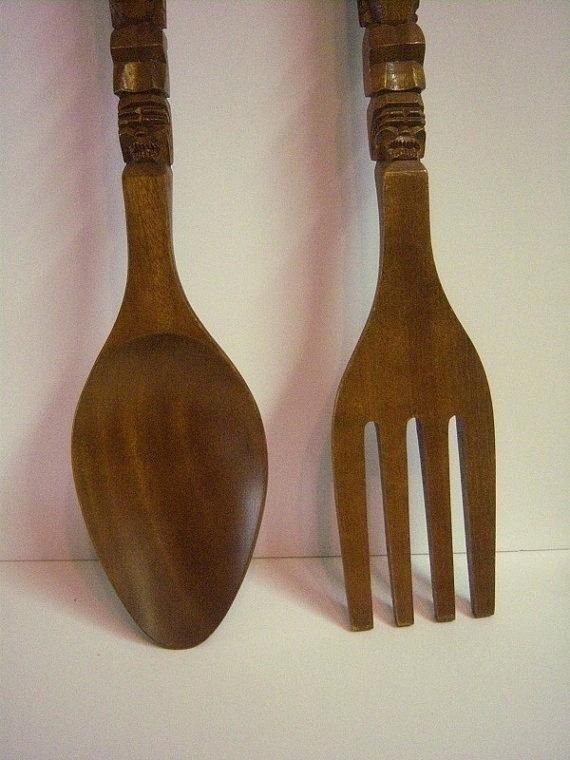 Wall Art ~ Large Knife Fork And Spoon Wall Art Giant Metal Fork With Large Utensil Wall Art (Photo 11 of 20)