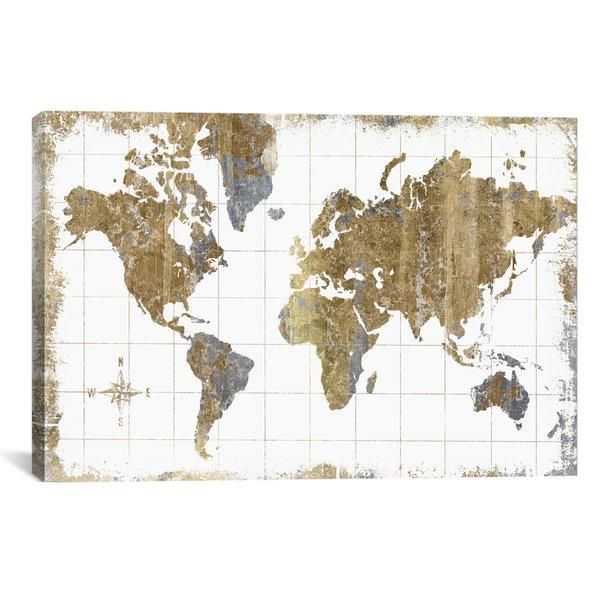 World Map Wall Art With Maps For Wall Art (View 1 of 20)