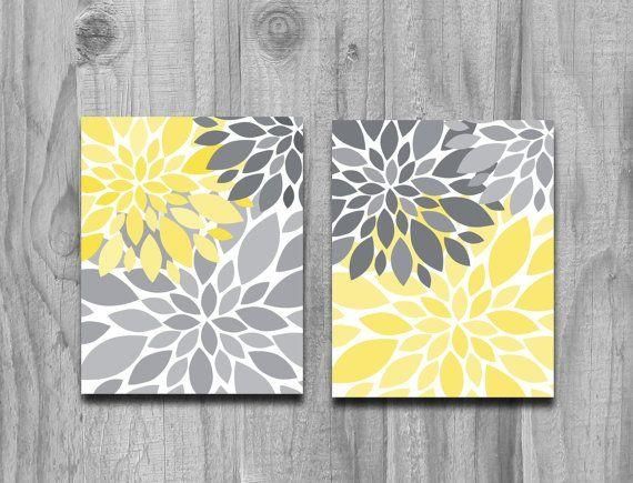 Yellow And Grey Wall Art New Canvas Wall Art On Wooden Wall Art In Yellow And Grey Wall Art (Photo 6 of 20)