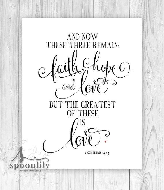 1 Corinthians 13:13 Greatest Of These Is Love Wall Art Intended For 1 Corinthians 13 Wall Art (Photo 12 of 20)