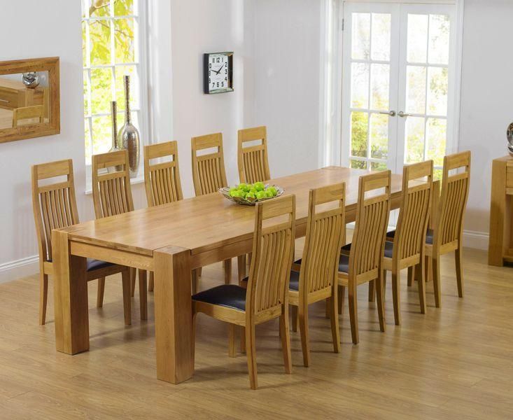 Solid Oak Dining Table And 8 Chairs Photos