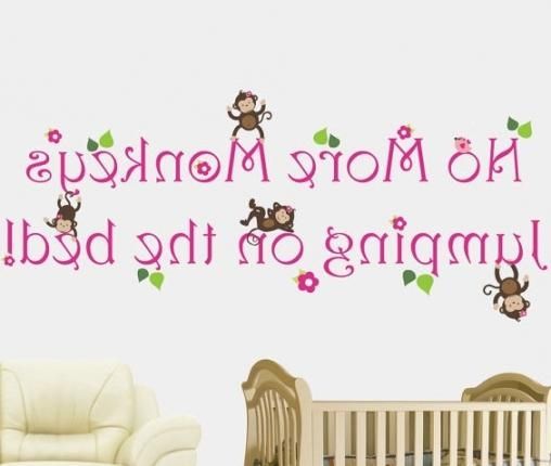 1000+ Images About Baby Girl Room On Pinterest | Baby Kids, Wooden Throughout No More Monkeys Jumping On The Bed Wall Art (View 14 of 20)