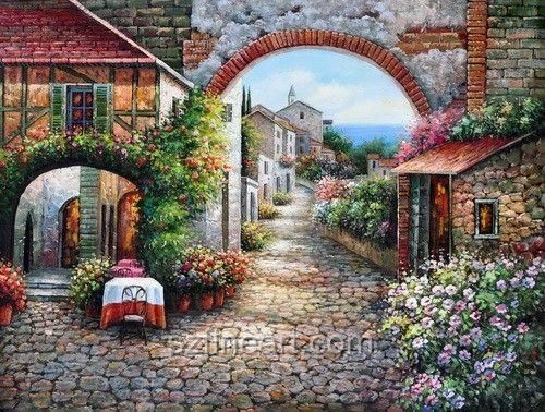 155 Best Art Tuscany Images On Pinterest | Landscapes, Frames And Inside Italian Scene Wall Art (View 12 of 20)