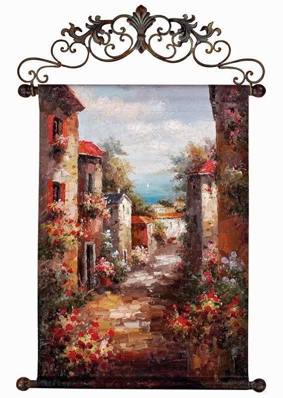 155 Best Home Decor: Wall Tapestries Images On Pinterest | Wall With Tuscan Italian Canvas Wall Art (View 1 of 20)