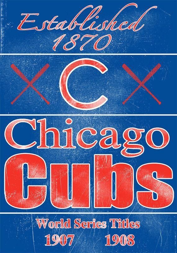 190 Best Chicago Cubs! Images On Pinterest | Cubs Baseball, Cubs Pertaining To Chicago Cubs Wall Art (View 15 of 20)