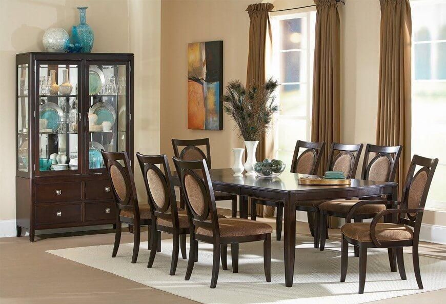 20 Wood Rectangle Dining Tables That Seats 6 Under $500 Inside Dining Tables And 8 Chairs For Sale (View 13 of 20)