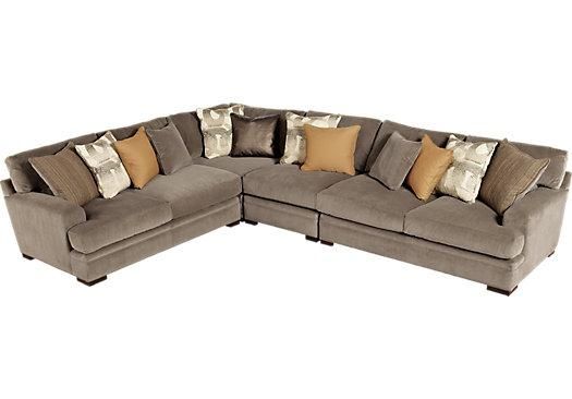 $2,377.00 – Essex Street Granite 4 Pc Sectional – Contemporary For Cindy Crawford Home Sofas (Photo 15 of 20)