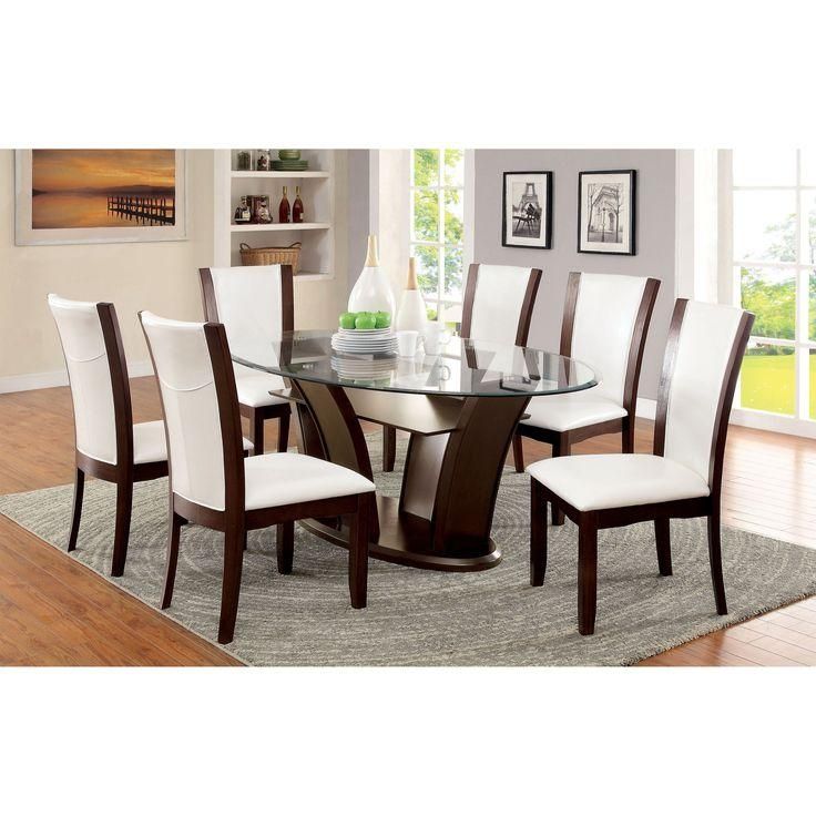 Glass Dining Tables and Leather Chairs | Dining Room Ideas