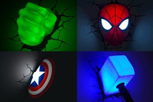 3D Wall Art Thor Hammer Nightlight | Wallartideas Inside 3D Wall Art Nightlight (Photo 10 of 20)