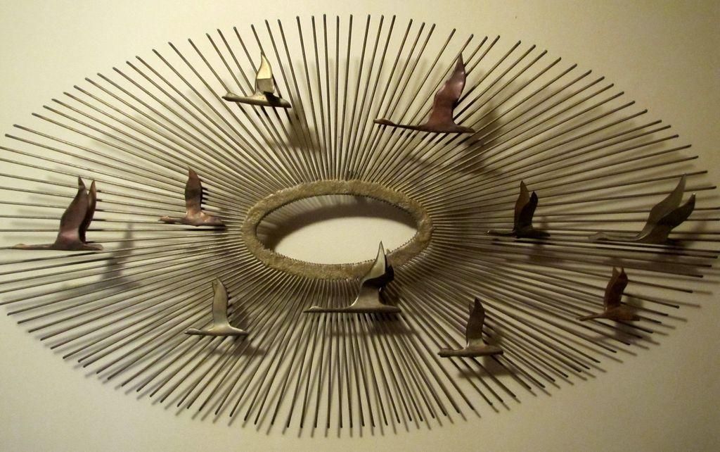 Antiqueoyster: C. Jere Metal Wall Art Sculpture Mid Century Throughout C Jere Wall Art (Photo 9 of 20)