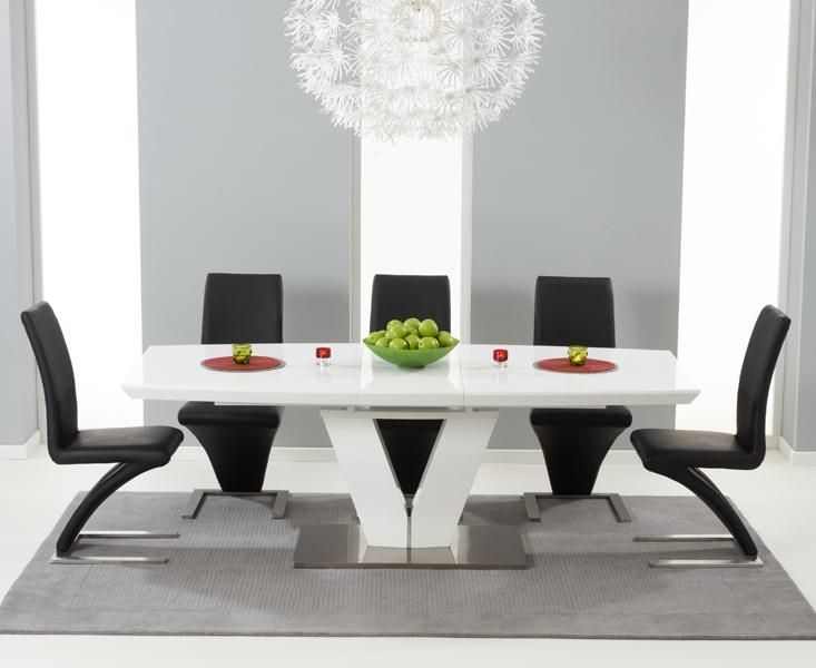 Aqua 120Cm Round High Gloss Furniture White Dining Table & 4 White With White High Gloss Dining Tables 6 Chairs (View 12 of 20)