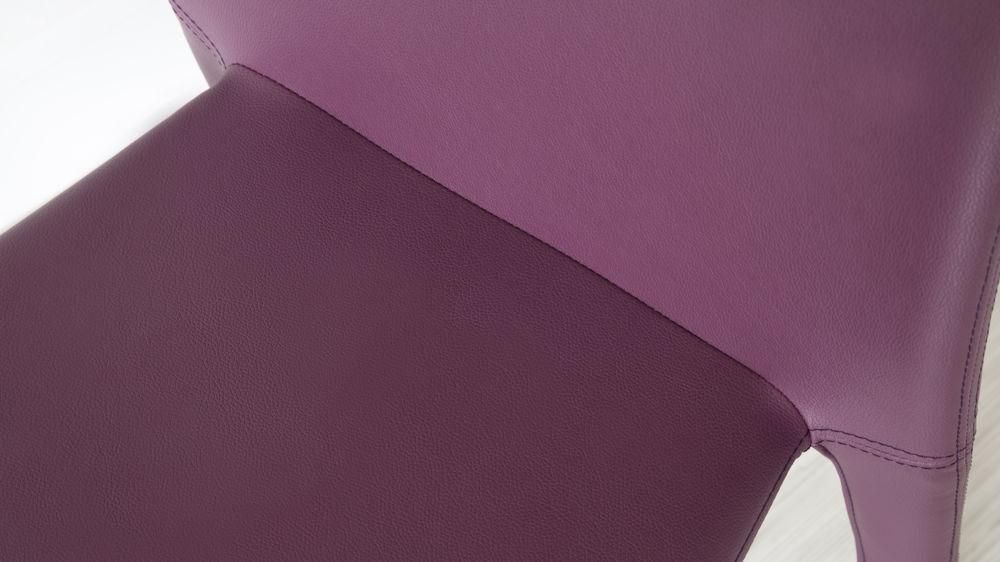 Argenta Coloured Faux Leather Chair | Modern Funky Colours | Stackable Pertaining To 2017 Purple Faux Leather Dining Chairs (Photo 11 of 20)