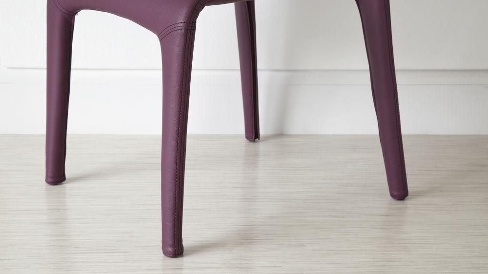 Argenta Coloured Faux Leather Chair | Modern Funky Colours | Stackable With Regard To 2017 Purple Faux Leather Dining Chairs (View 14 of 20)