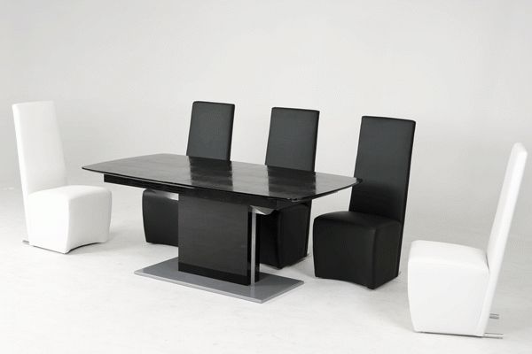 Armani Aa818 265 Modern Dining Table Within Latest Black Gloss Dining Tables And Chairs (View 10 of 20)