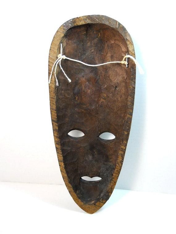 Bali Hand Carved Wood Tribal Mask Wall Art Balinese Wood With Wooden Tribal Mask Wall Art (View 8 of 20)