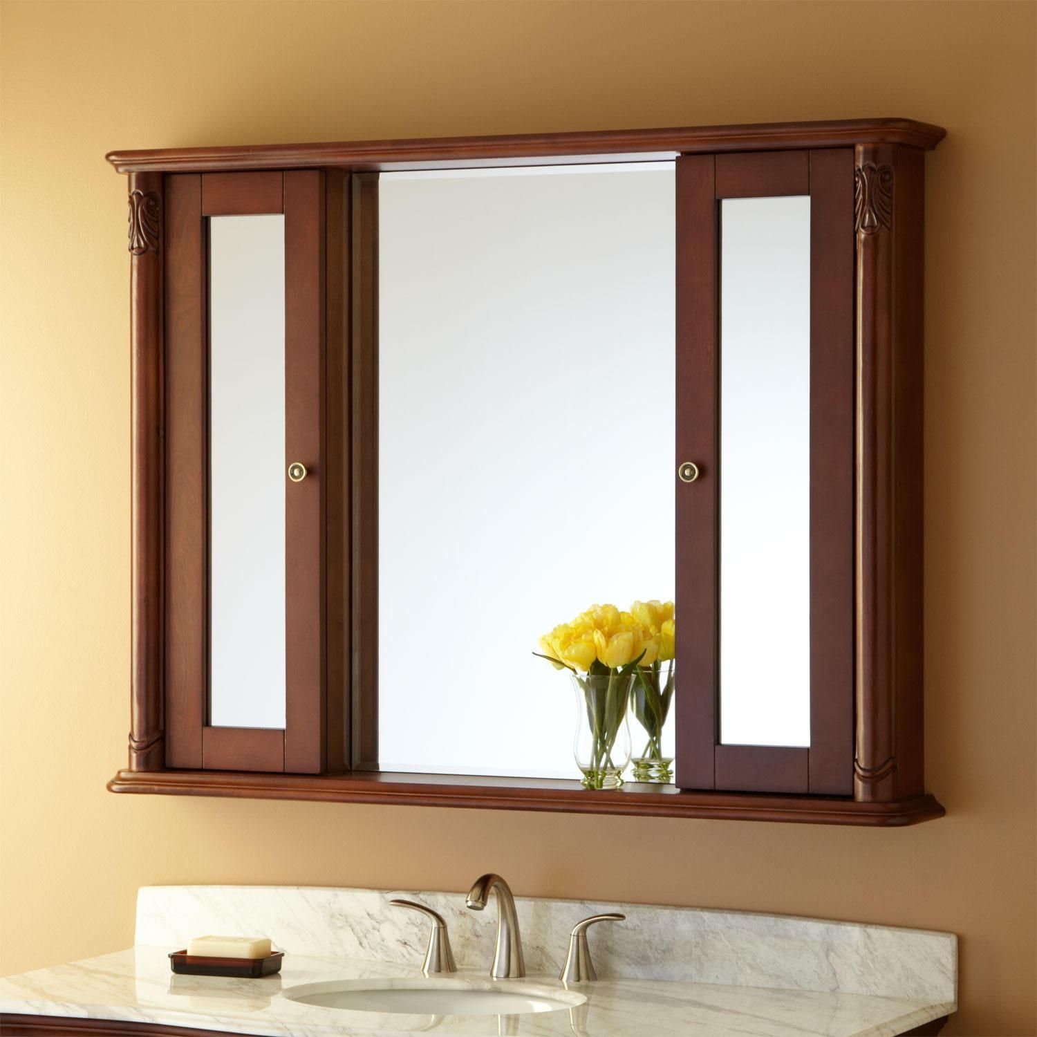 Bathroom Cabinets : Bathroom Vanity Mirror Cabinet Mirror Medicine Throughout Bathroom Vanity Mirrors With Medicine Cabinet (View 3 of 20)