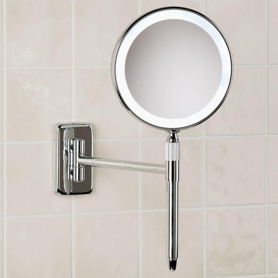 Bathroom Cabinets : Lighted Vanity Mirror Lighted Bathroom Mirror In Wall Mounted Lighted Makeup Mirrors (Photo 11 of 20)