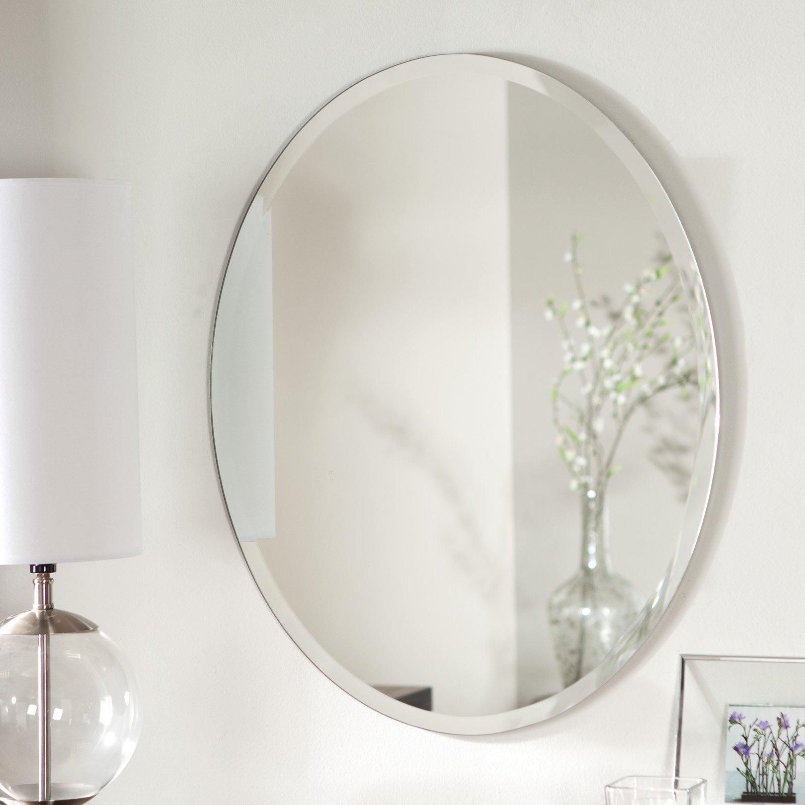 Bathroom Cabinets : Master Frameless Beveled Bathroom Mirrors New Pertaining To Frameless Beveled Bathroom Mirrors (View 16 of 20)