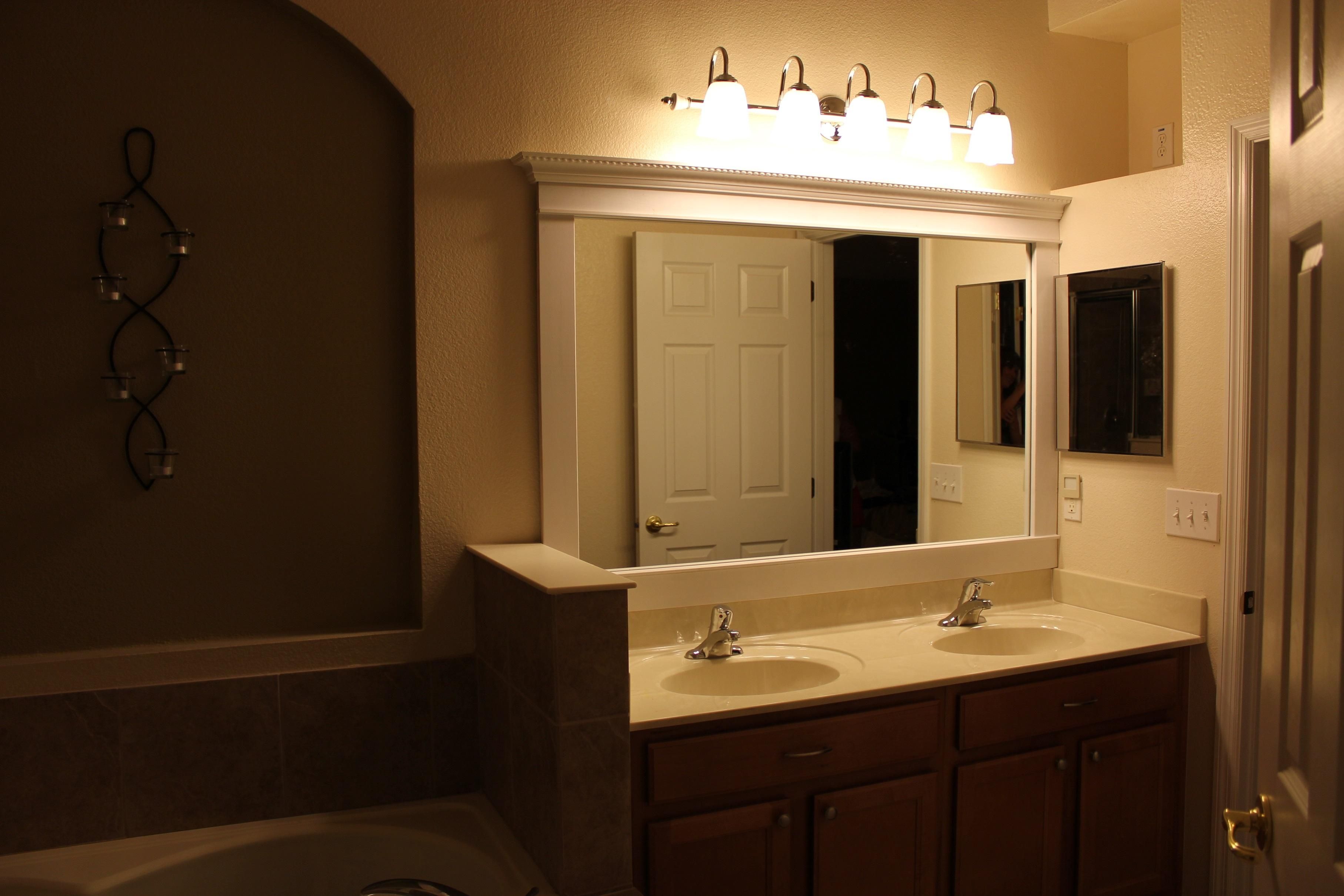 Bathroom : Cool Hollywood Vanity Mirror With Lights Mirror Lights Pertaining To Bathroom Mirrors Lights (View 11 of 20)