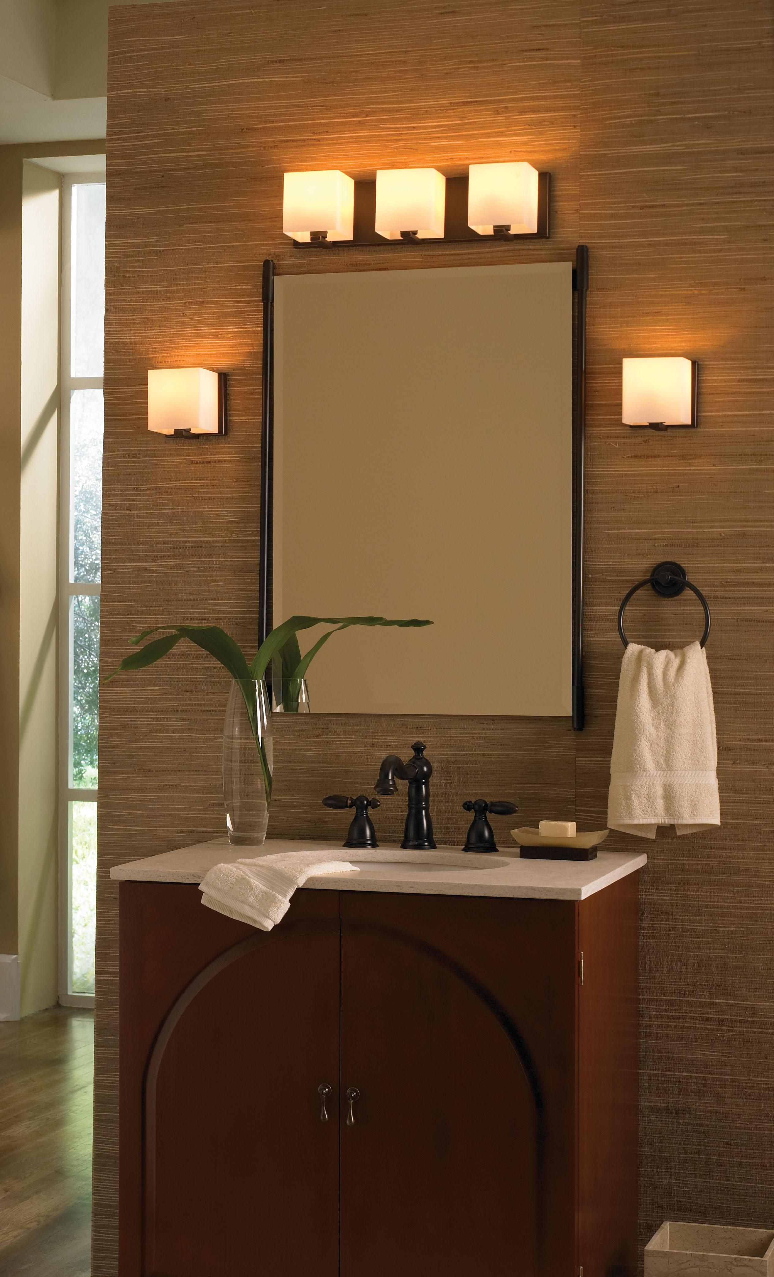 Bathroom. Fascinating Mirror With Lights Around It For Home In Bathroom Lighting And Mirrors (Photo 6 of 20)