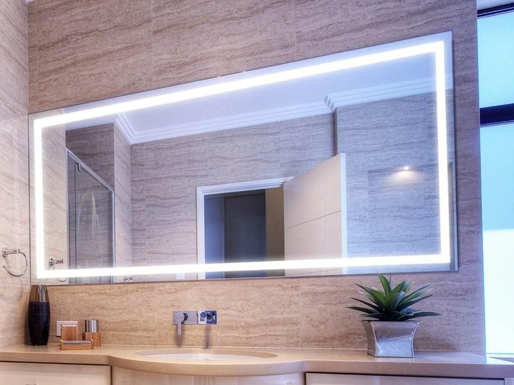 Bathroom : Lighted Bathroom Mirror 31 Led Backlit Bathroom Mirror In Led Lighted Mirrors (View 20 of 20)