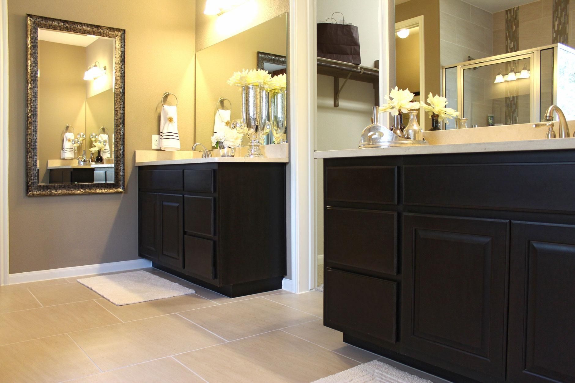 Bathroom : Unusual Double Vanity Bathroom Mirror Ideas Shower Inside Double Vanity Bathroom Mirrors (Photo 11 of 20)