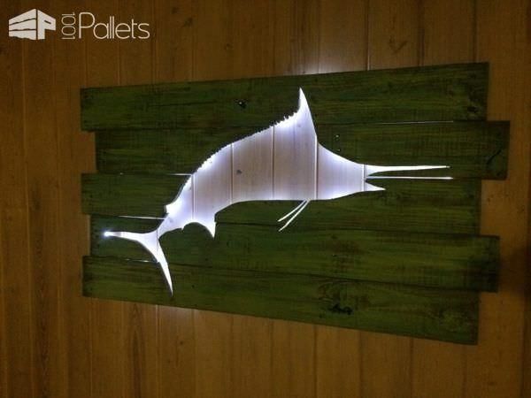 Beautiful Backlit Pallet Wall Art • 1001 Pallets Intended For Backlit Wall Art (View 4 of 20)