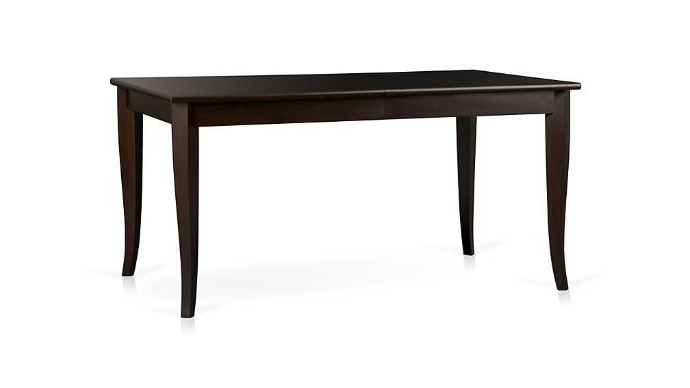 Beautiful Black Wood Dining Table With Cabria Dark Extension For Most Current Dark Dining Tables (View 13 of 20)