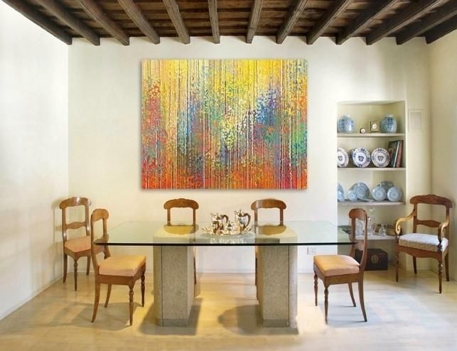 Beautiful Unframed Wall Art For Dining Room Ideas | Decolover With Art For Dining Room Walls (Photo 19 of 20)