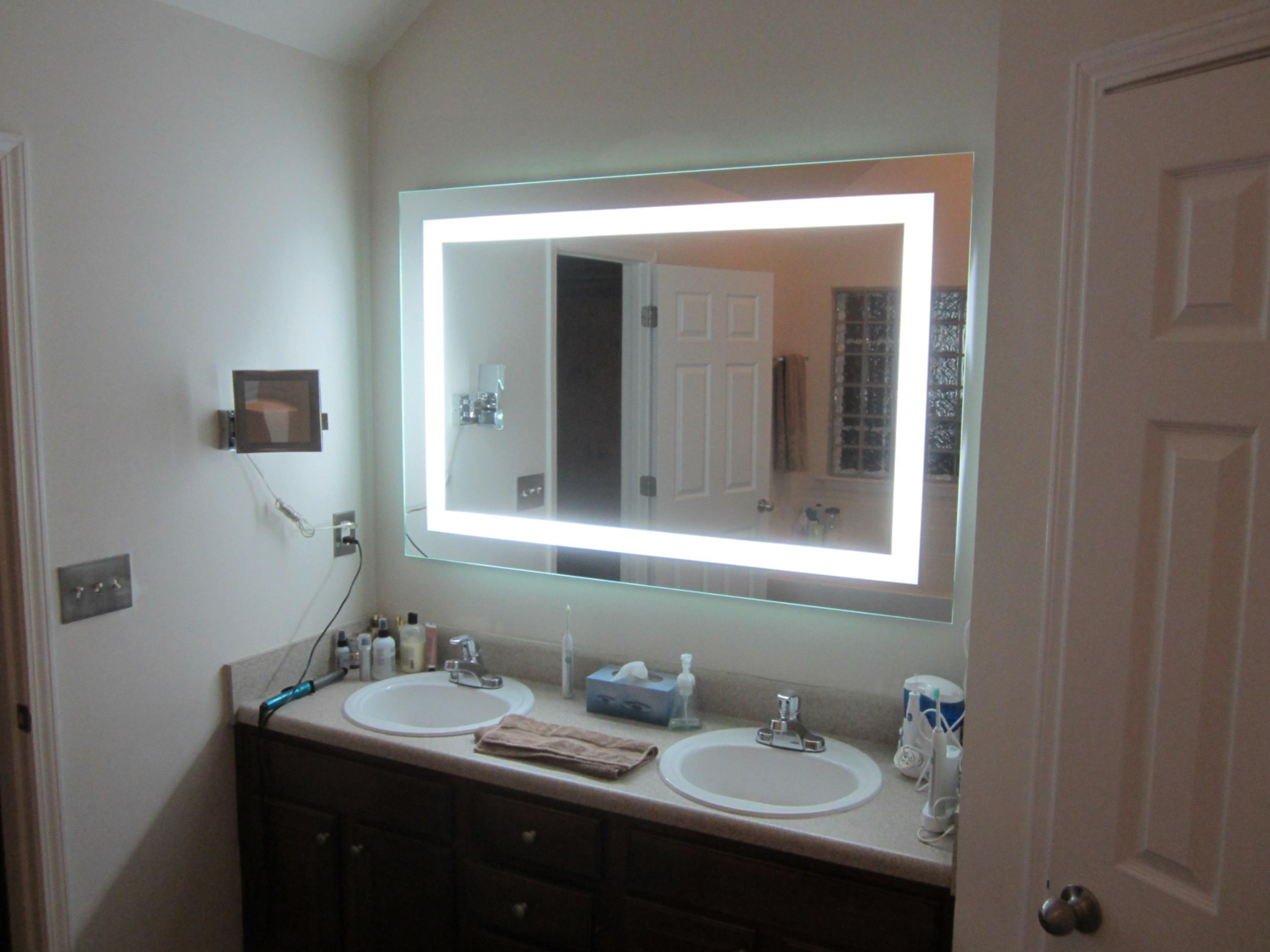 Bedroom Lighted Vanity Mirror Magnified Mirror Vanity Mirrors Throughout Magnified Vanity Mirrors (Photo 12 of 20)