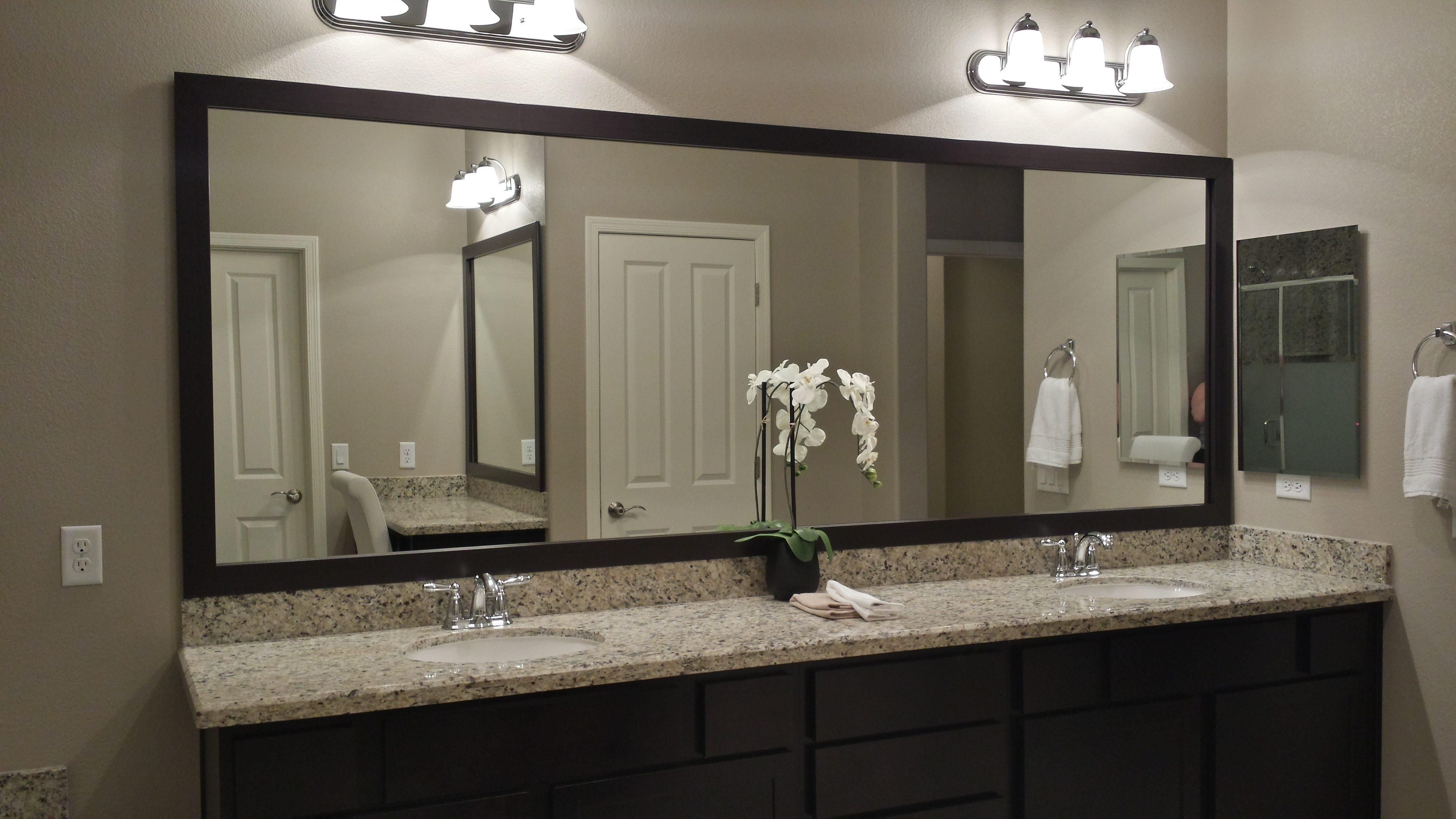 Before And After: Customer Bathroom In Las Vegas | Frame My Mirror In Las Vegas Mirrors (Photo 1 of 20)