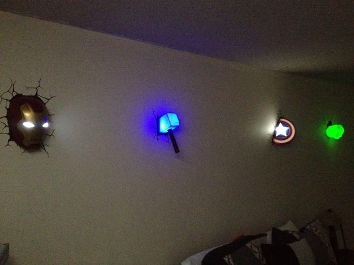 Featured Photo of The Avengers 3D Wall Art Nightlight