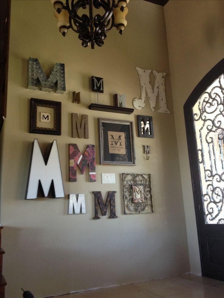 Best 25+ Decorative Letters For Wall Ideas On Pinterest | Big Wall Pertaining To Decorative Initials Wall Art (View 5 of 20)